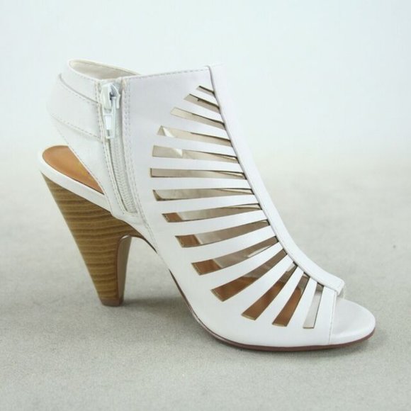 Women's  Fashion Strappy Caged Kitten Chunky Heel Sandal Shoes - Picture 14 of 16